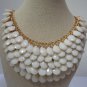 Kenmare Street Necklace -Five Layered beaded bib necklace - Five rows of hanging