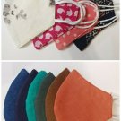 Face Mask Triple Layers 100% Cotton Natural Fiber Washable Reusable. Unisex