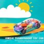 Toy Racing Car-Transparent-Musical-Lighting-Bump & Go Car