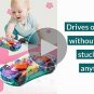 Toy Racing Car-Transparent-Musical-Lighting-Bump & Go Car