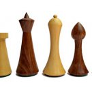 Mid Century Modern Hermann Ohme Wooden Crafted Chess Set in Sheesham & Boxwood