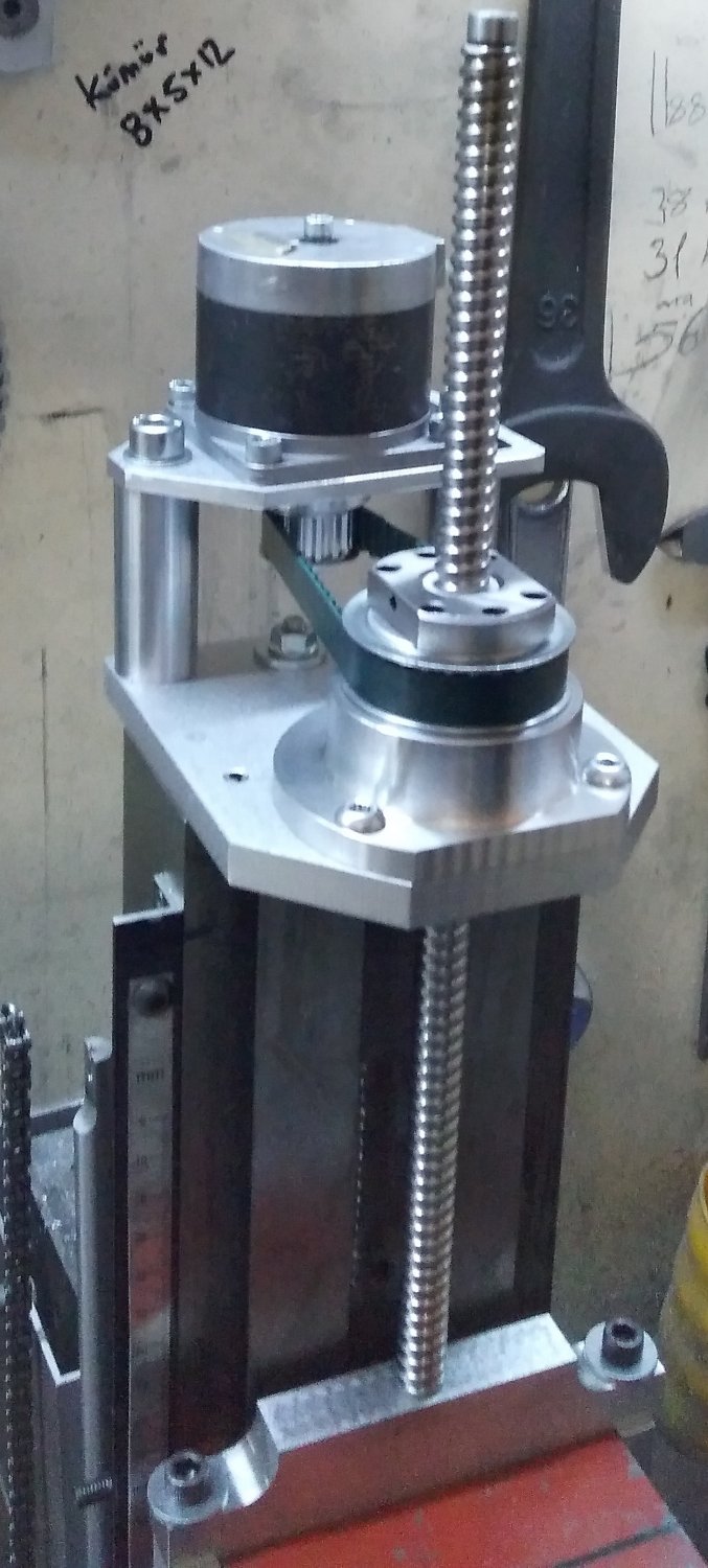 X2 mini mill CNC conversion kit (Stepper motor mounting and ball screw