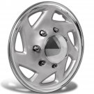 1 Pc of 15" Silver/Black Hub Caps Full Lug Skin Rim Cover for OEM Steel Wheels