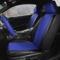 New Faux Leather Blue Black Seat Cover 6pc for Dodge Charger w/Head Rests