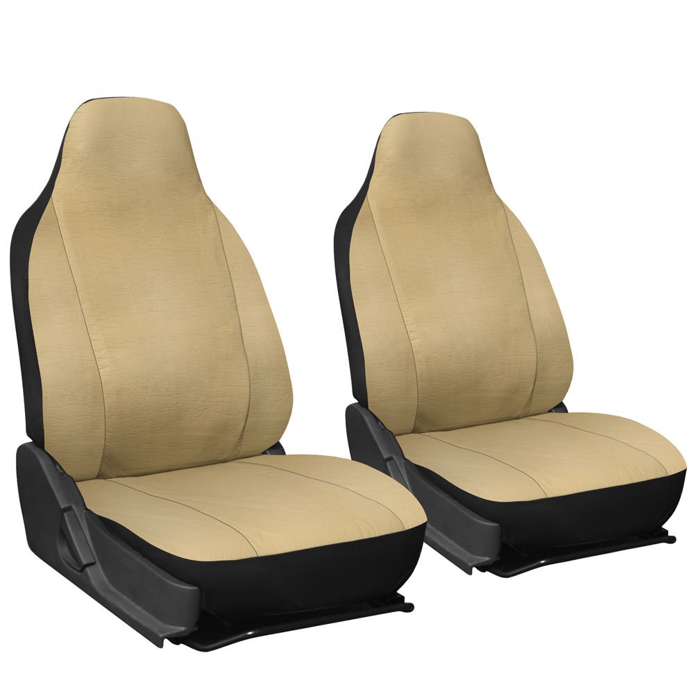 New Faux Leather Solid Tan Seat Cover for Ford Explorer w/Integrated Head Rests