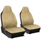 New Faux Leather Solid Tan Seat Cover for Ford Explorer w/Integrated Head Rests