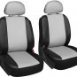 New Faux Leather Black White Seat Cover for Toyota Camry w/Steering Wheel/Belt Pads