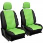 New 20pc Faux Leather Green Black SUV Seat Cover Set + Heavy Duty Rubber Floor Mats