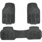 New 20pc Faux Leather Green Black SUV Seat Cover Set + Heavy Duty Rubber Floor Mats