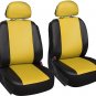 New Faux Leather Yellow Seat Cover for Honda Civic Steering Wheel/Belt Pad/Head Rest