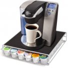 New 36 K Cup Holder Rack Storage for Keurig Pod Coffee Chrome Drawer Organizer & Mat