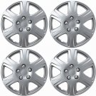 Brand New OEM 4 Pc of 15" Inch Silver Hub Caps Full Lug Skin Rim Cover for Steel Wheel