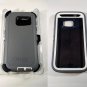 New Otterbox defender case Samsung Galaxy S7 Glacier Gray / White w/ belt-clip