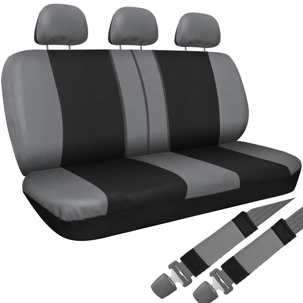 New Car Seat Covers for Toyota Corolla Gray Black Steering Wheel-Belt Pad-Head Rests