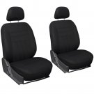 New Car Seat Covers For Auto Honda Civic 6pc Bucket Set Black w/Head Rest Mesh
