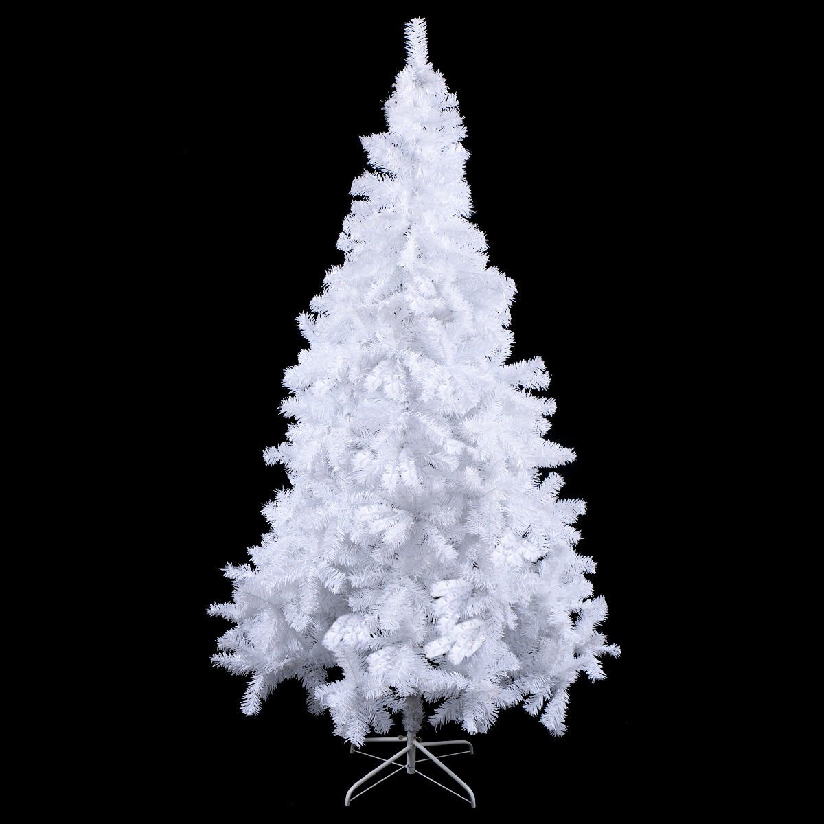 7Ft Artificial PVC Christmas Tree W/Stand Holiday Season Indoor Outdoor White