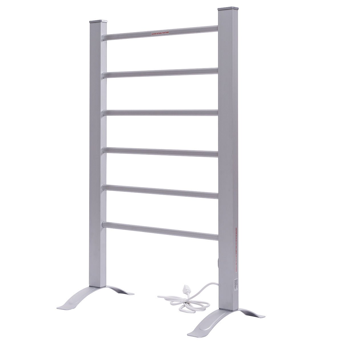 2-in-1 Freestanding Wall Mounted Electric Towel Rail Rack Bathroom Warmer Heated