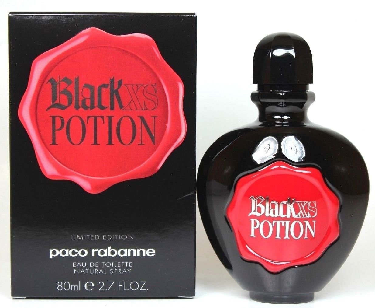 Black XS POTION Limited Edition Paco Rabanne Women 2.7 oz EDT New in Box