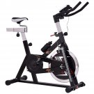 Adjustable Exercise Bike Bicycle Cycling Cardio Fitness LCD w/ 40lb Flywheel