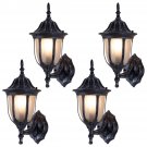 Outdoor Garages Front Porch Light Exterior Wall Light Fixtures Waterproof 4-pack