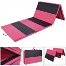 4'x10'x2"" Gymnastics Mat Folding Panel Thick Gym Fitness Exercise Pink/Blk 2016