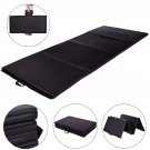 New Black 4'x8'x2"" Gymnastics Mat Thick Folding Panel Gym Fitness Exercise Mat