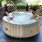 Goplus Portable Inflatable Bubble Massage Spa Hot Tub 4 Person Relaxing Outdoor