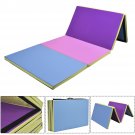 4'x10'x2"" Gymnastics Mat Folding PU Panel Gym Fitness Exercise Multi-Colors 2017