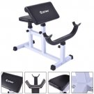 Preacher Curl Weight Bench Seated Arm Isolated Barbell Dumbbell Biceps Station