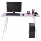White Computer Laptop Writing Desk Table Student Study Decor Modern Home Office