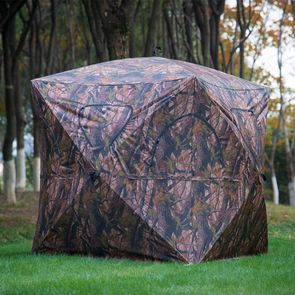 Ground Hunting Blind Portable Deer Pop Up Camo Hunter Weather Proof