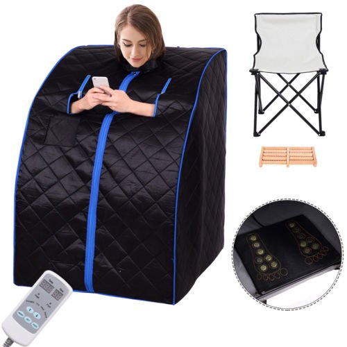 Portable Far Infrared Sauna Spa Full Body Slimming Loss Weight Detox Therapy