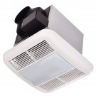 Bathroom 80 CFM Ceiling Wall Mounted Exhaust Fan Light Air Ventilation 0.8 Sones