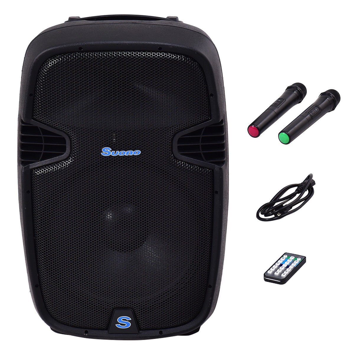 Portable 12"" 600W Rechargable Battery Powered Speaker DJ/PA System
