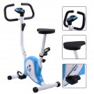 Exercise Bike Stationary Cycling Fitness Cardio Aerobic Equipment Gym Blue