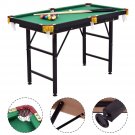 47"" Pool Table Billiard Table Toys Game Set w 2 Cue Triangle Rack Ball and Chalk