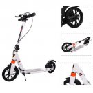 Folding Aluminum 2 Wheel Adult Kick Scooter Adjustable Height Dual Suspension
