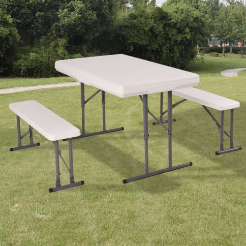 Table and Benches Set Chair Seat Folding Picnic Patio Garden Outdoor Furniture