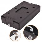 Hand Gun Pistol Handgun Safe Lock Box w/ Cover For Cash Jewelry Security Locker