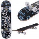 31"" x 8"" Professional Skateboard Longboard Complete Trucks Maple Deck Wood Child Spit Fire