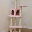 New Pink 60"" Cat Tree Condo Furniture Scratch Post Pet House P