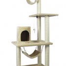 New BestPet Beige 62"" Cat Tree Condo Furniture Scratch Post Pet House 5002
