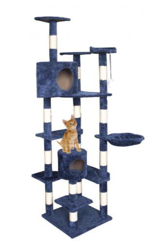 New Cat Tree 80"" Condo Furniture Scratching Post Pet Cat Kitten House T72