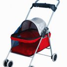 New BestPet Cute Red Posh Pet Stroller Dogs Cats w/Cup Holder
