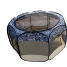 New large Pet Dog Cat Tent Playpen Exercise Play Pen Soft Crate L zebra