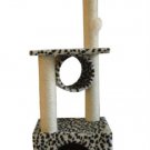42"" Leopard Skin CAT TREE CONDO FURNITURE SCRATCHPOST PET HOUSE 22L