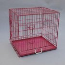 BestPet 24""Pink Pet Folding Suitcase Dog Cat Crate Cage Kennel Pen with ABS Tray