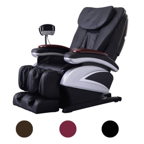 BestMassage Electric Full Body Massage Chair Recliner Heat Stretched Foot Rest
