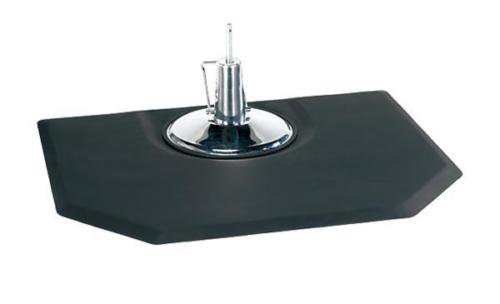 Black 5'x4' 1/2"" Thick Barber Salon Anti Fatigue Floor Mat Beauty Supplier
