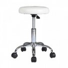 White Adjustable Hydraulic Rolling Swivel Stool Tattoo Facial Massage Salon S12